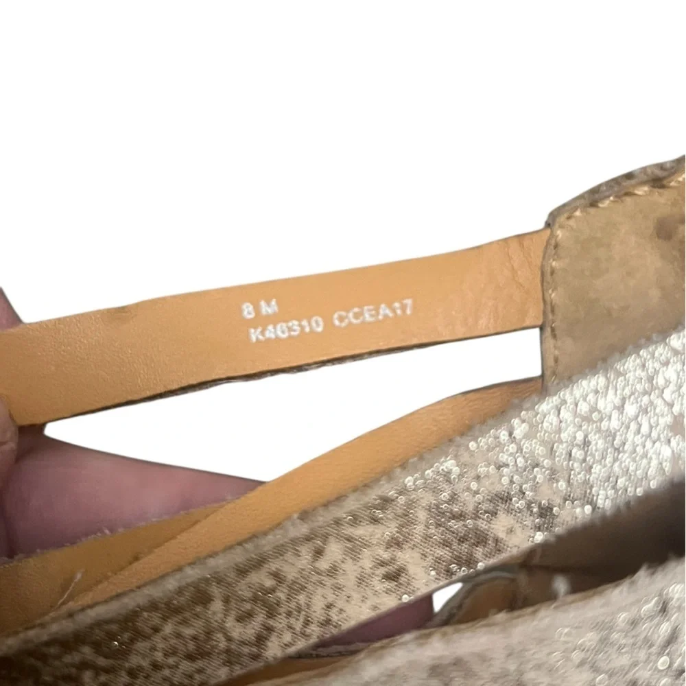 Kork-ease Palmyra gold strappy ankle gladiator leather sandals - Picture 9 of 10